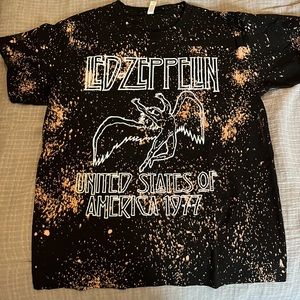Bleached Led Zeppelin band tee